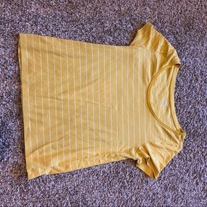 Mustard yellow stripped shirt